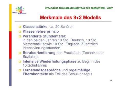 Berufliche Schule - Staatliche Schulberatung in Bayern