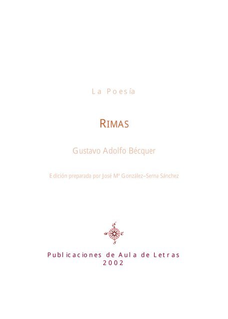 Rimas de Gustavo Adolfo Bécquer