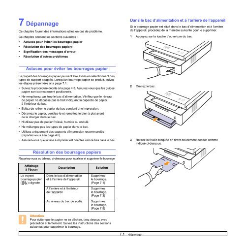 Samsung 16ppm Imprimante laser mono ML-1630 (ML-1630/SEE ) - Manuel de l'utilisateur 6.03 MB, pdf, Fran&ccedil;ais
