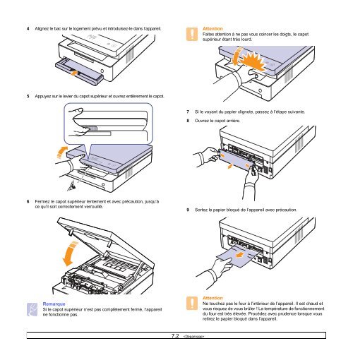 Samsung 16ppm Imprimante laser mono ML-1630 (ML-1630/SEE ) - Manuel de l'utilisateur 6.03 MB, pdf, Fran&ccedil;ais