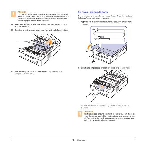 Samsung 16ppm Imprimante laser mono ML-1630 (ML-1630/SEE ) - Manuel de l'utilisateur 6.03 MB, pdf, Fran&ccedil;ais