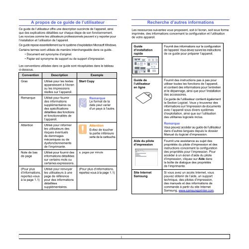 Samsung 16ppm Imprimante laser mono ML-1630 (ML-1630/SEE ) - Manuel de l'utilisateur 6.03 MB, pdf, Fran&ccedil;ais