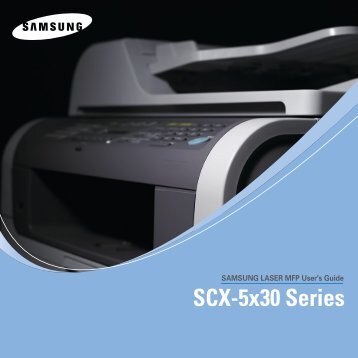 Samsung 30ppm Multifonction laser mono SCX-5530FN (SCX-5530FN/XEF ) - Manuel de l'utilisateur 8.21 MB, pdf, Anglais