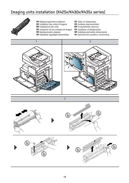 Samsung SL-K4300LX Multifonction A3 Monochrome 30 ppm (SL-K4300LX/SEE ) - Installation Guide 9.94 MB, pdf, Anglais