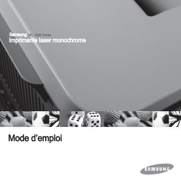 Samsung ML-4551N (ML-4551N/SEE ) - Manuel de l'utilisateur 6.88 MB, pdf, FranÃ§ais