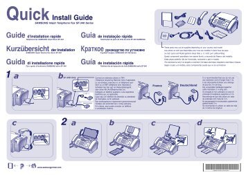 Samsung SF-345TP (SF-345TP/XEF ) - Guide rapide 5.51 MB, pdf, Anglais