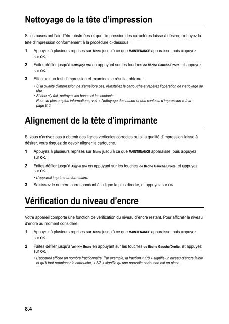 Samsung 3 cpm Fax laser mono SF-370 (SF-370/XEF ) - Manuel de l'utilisateur 3.19 MB, pdf, Fran&ccedil;ais