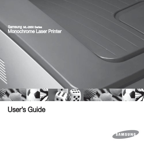 Samsung 28ppm Imprimante laser mono ML-2851NDR (ML-2851NDR/SEE ) - Manuel de l'utilisateur 5.55 MB, pdf, Anglais