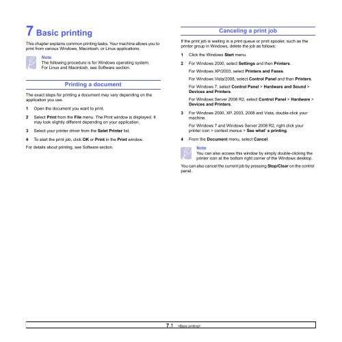 Samsung 16ppm Multifonction laser mono SCX-4500 (SCX-4500/SEE ) - Manuel de l'utilisateur 7.21 MB, pdf, Anglais