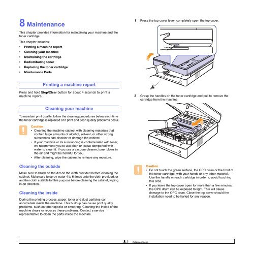 Samsung 16ppm Multifonction laser mono SCX-4500 (SCX-4500/SEE ) - Manuel de l'utilisateur 7.21 MB, pdf, Anglais