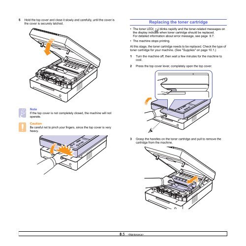 Samsung 16ppm Multifonction laser mono SCX-4500 (SCX-4500/SEE ) - Manuel de l'utilisateur 7.21 MB, pdf, Anglais