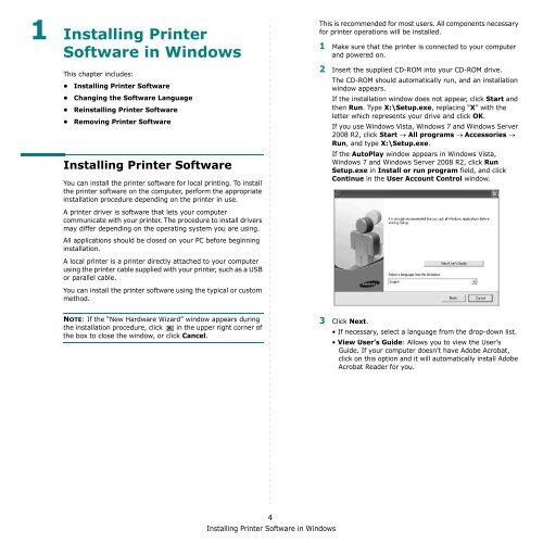 Samsung 16ppm Multifonction laser mono SCX-4500 (SCX-4500/SEE ) - Manuel de l'utilisateur 7.21 MB, pdf, Anglais