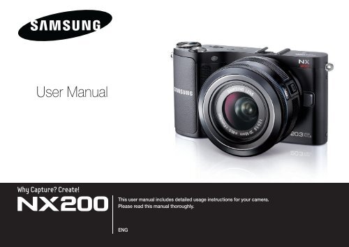 Samsung Samsung NX200 (EV-NX200ZBSBFR ) - Manuel de l'utilisateur 7.04 MB, pdf, Anglais