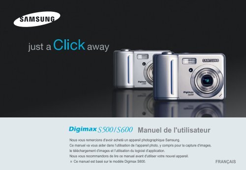 Samsung DIGIMAX S500 (EC-S500ZBBA/FR ) - Manuel de l'utilisateur 7.42 MB, pdf, Fran&ccedil;ais