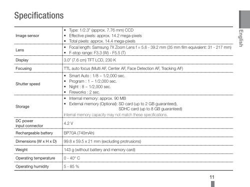 Samsung PL200 (EC-PL200ZBPRE1 ) - Guide rapide 15.47 MB, pdf, Anglais, BULGARE, CROATE, TCH&Egrave;QUE, Fran&ccedil;ais, ALLEMAND, Grec, HONGROIS, Italien, POLONAIS, Roumain, SERBE, SLOVAQUE, SLOV&Egrave;NE