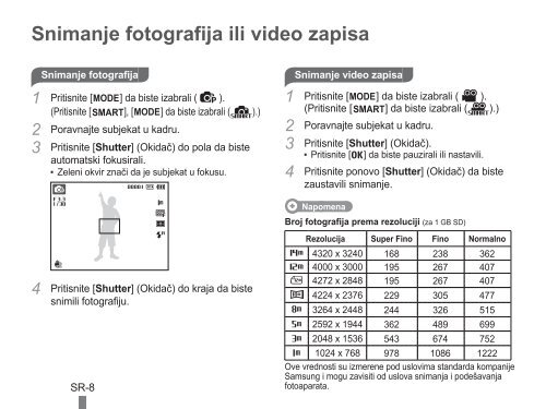 Samsung PL200 (EC-PL200ZBPRE1 ) - Guide rapide 15.47 MB, pdf, Anglais, BULGARE, CROATE, TCH&Egrave;QUE, Fran&ccedil;ais, ALLEMAND, Grec, HONGROIS, Italien, POLONAIS, Roumain, SERBE, SLOVAQUE, SLOV&Egrave;NE