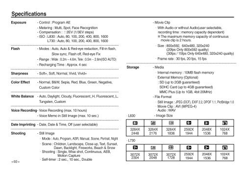 Samsung P83 (EC-P83ZZSBA/FR ) - Manuel de l'utilisateur 10.51 MB, pdf, Anglais