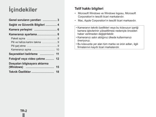 Samsung PL90 (EC-PL90ZZBARE1 ) - Guide rapide 3.25 MB, pdf, Anglais, TURQUE