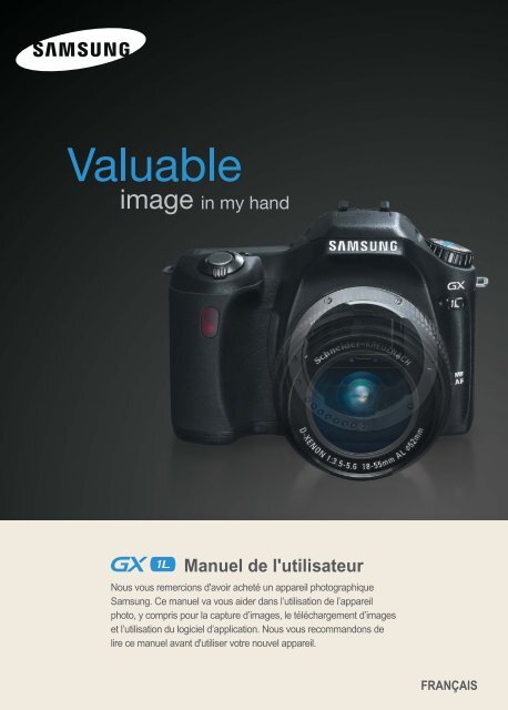 Samsung GX-1L (ER-GX1LZBBA/E1 ) - Manuel de l'utilisateur 4.93 MB, pdf, Fran&ccedil;ais