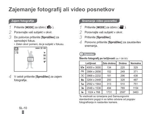 Samsung ST60 (EC-ST60ZZBPBE1 ) - Guide rapide 20.6 MB, pdf, Anglais, BULGARE, CROATE, TCH&Egrave;QUE, Fran&ccedil;ais, ALLEMAND, Grec, HONGROIS, Italien, POLONAIS, Roumain, SERBE, SLOVAQUE, SLOV&Egrave;NE