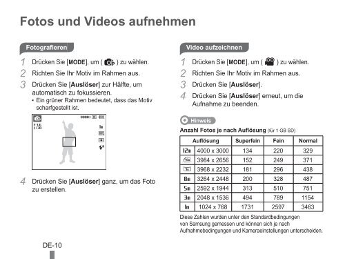 Samsung ST60 (EC-ST60ZZBPBE1 ) - Guide rapide 20.6 MB, pdf, Anglais, BULGARE, CROATE, TCH&Egrave;QUE, Fran&ccedil;ais, ALLEMAND, Grec, HONGROIS, Italien, POLONAIS, Roumain, SERBE, SLOVAQUE, SLOV&Egrave;NE