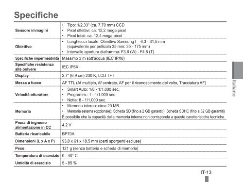 Samsung ST60 (EC-ST60ZZBPBE1 ) - Guide rapide 20.6 MB, pdf, Anglais, BULGARE, CROATE, TCH&Egrave;QUE, Fran&ccedil;ais, ALLEMAND, Grec, HONGROIS, Italien, POLONAIS, Roumain, SERBE, SLOVAQUE, SLOV&Egrave;NE