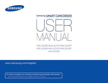 Samsung HMX-Q20BP (HMX-Q20BP/EDC ) - Manuel de l'utilisateur 10.96 MB, pdf, Anglais