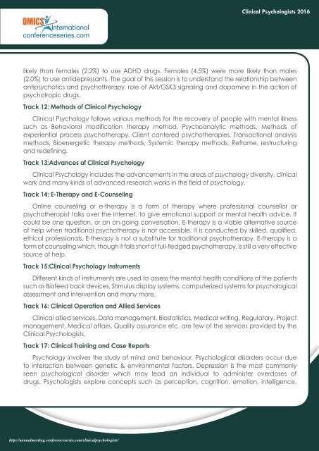 ClinicalPsychologists 2016_Brochure