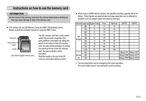 Samsung DIGIMAX S800 (EC-S800ZBBA/E1 ) - Manuel de l'utilisateur 8.43 MB, pdf, Anglais