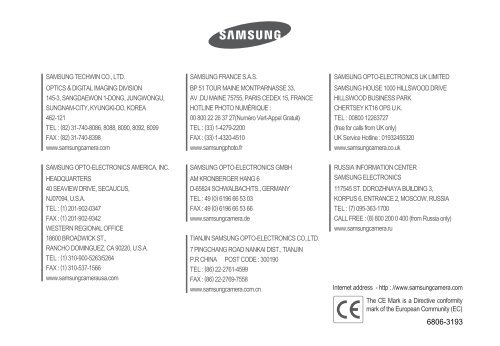 Samsung DIGIMAX S800 (EC-S800ZBBA/E1 ) - Manuel de l'utilisateur 8.43 MB, pdf, Anglais