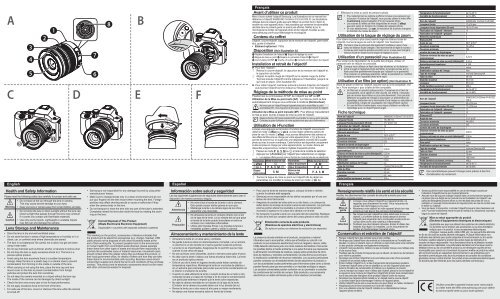 Samsung Objectif NX 12 - 24 mm f/4-5,6 (EX-W1224ANB ) - Manuel de l'utilisateur 0.01MB, pdf, Anglais, Fran&ccedil;ais