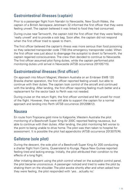 Pilot incapacitation occurrences 2010–2014