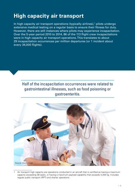 Pilot incapacitation occurrences 2010–2014