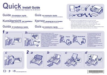 Samsung SF-340 (SF-340/XEF ) - Guide rapide 5.51 MB, pdf, Anglais