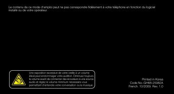 Samsung GT-B3210 (GT-B3210CWABOG ) - Manuel de l'utilisateur(Orange) 1.39 MB, pdf, FranÃ§ais
