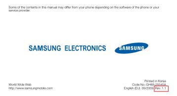 Samsung Samsung Corby TXT jaune - Open market (GT-B3210CYAXEF ) - Manuel de l'utilisateur 1.35 MB, pdf, Anglais