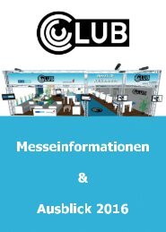 Messeinformationen CCW + Ausblick 2016