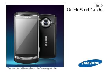 Samsung GT-I8910 (GT-I8910DKCXEF ) - Manuel de l'utilisateur 1.36 MB, pdf, ANGLAIS (EUROPE)