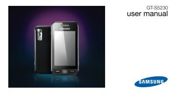 Samsung GT-S5230 (MUGS5230LPEXEF ) - Manuel de l'utilisateur 2.02 MB, pdf, ANGLAIS (EUROPE)