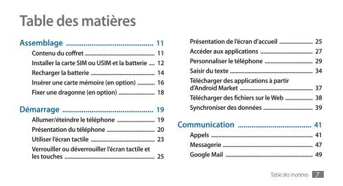 Samsung GT-I9000/RW8 (GT-I9000RWYBOG ) - Manuel de l'utilisateur(GINGERBREAD Ver.) 2.87 MB, pdf, FRAN&Ccedil;AIS (Orange)