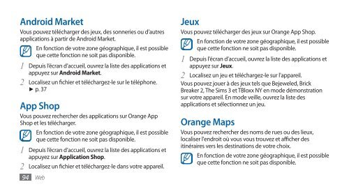 Samsung GT-I9000/RW8 (GT-I9000RWYBOG ) - Manuel de l'utilisateur(GINGERBREAD Ver.) 2.87 MB, pdf, FRAN&Ccedil;AIS (Orange)