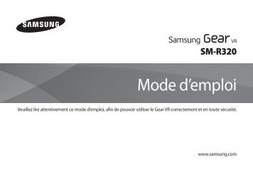 Samsung Gear VR pour Galaxy Note 4 - SM-R320 (SM-R320NPWAXEF ) - Manuel de l'utilisateur 2.67 MB, pdf, FranÃ§ais