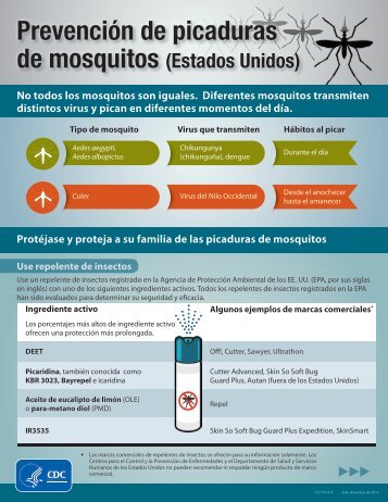 Prevención de picaduras de mosquitos