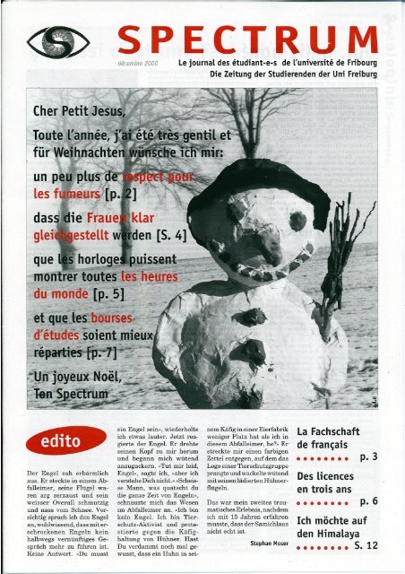 SPECTRUM 2000 Décembre