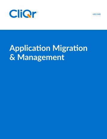 Application Migration & Management