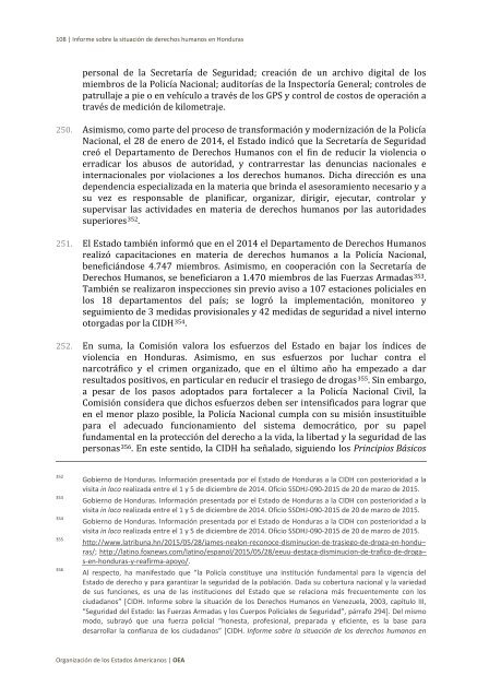 Situación de derechos humanos en Honduras