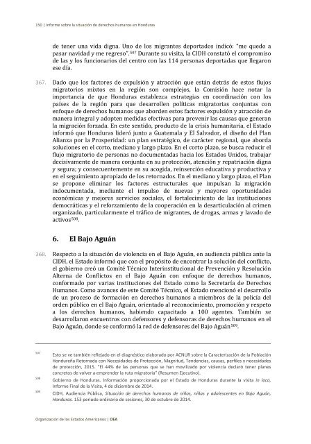 Situación de derechos humanos en Honduras