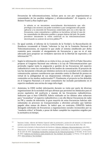 Situación de derechos humanos en Honduras