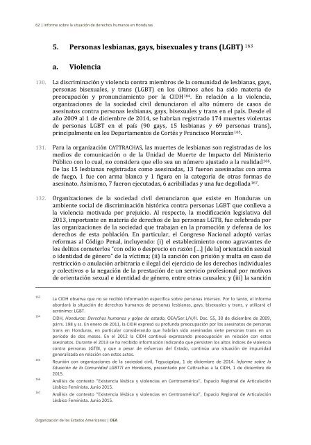 Situación de derechos humanos en Honduras