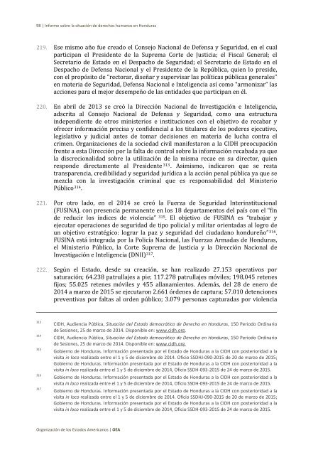 Situación de derechos humanos en Honduras